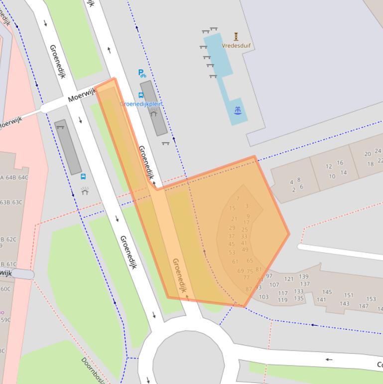 Kaart van postcodegebied 4827LR.