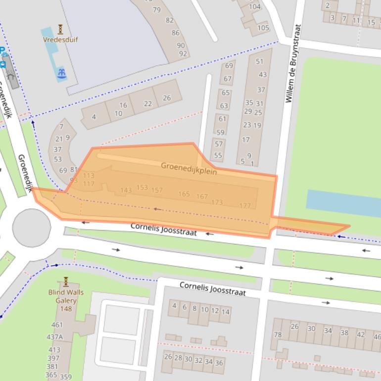 Kaart van postcodegebied 4827LS.