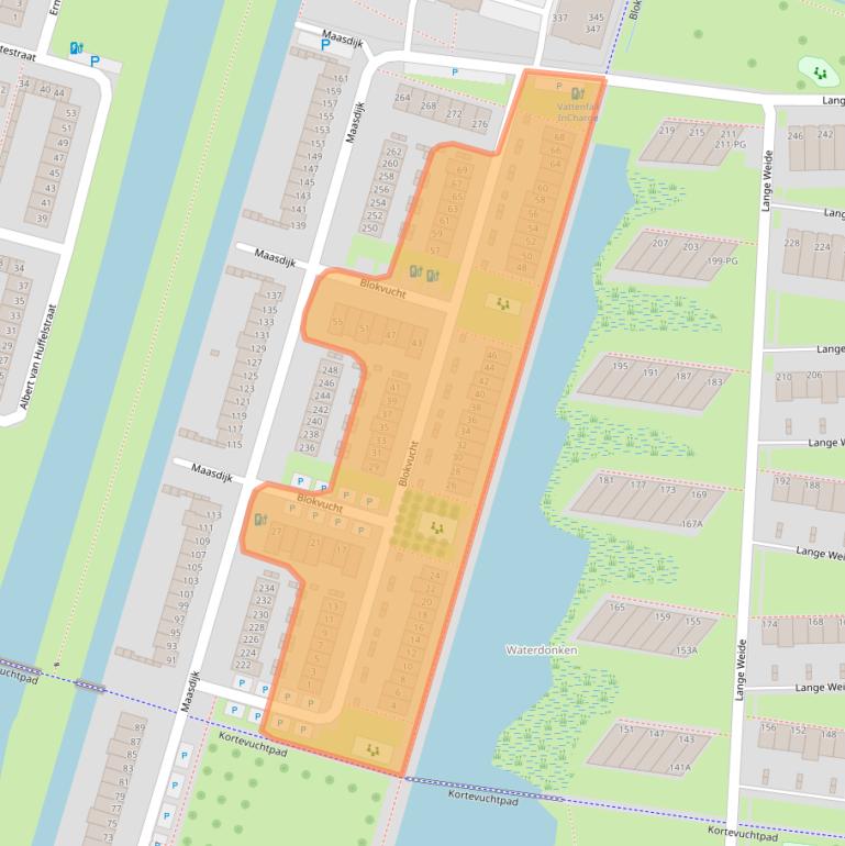 Kaart van postcodegebied 4827MD.