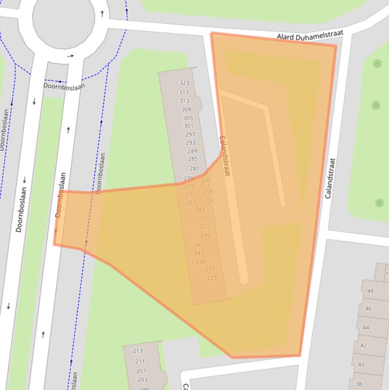 Kaart van postcodegebied 4827NG.