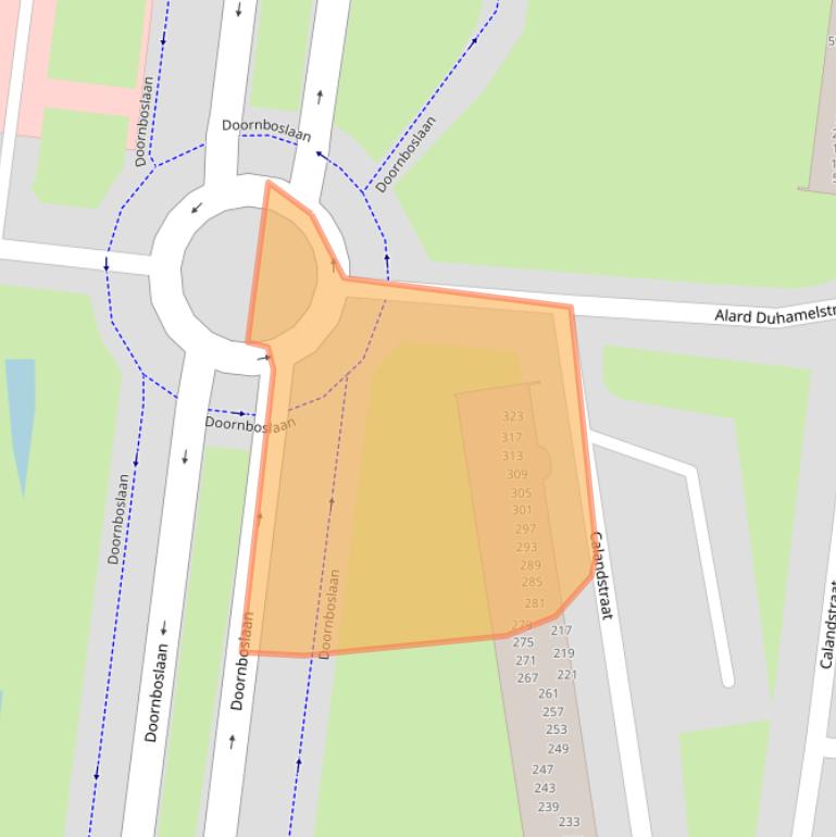 Kaart van postcodegebied 4827NH.