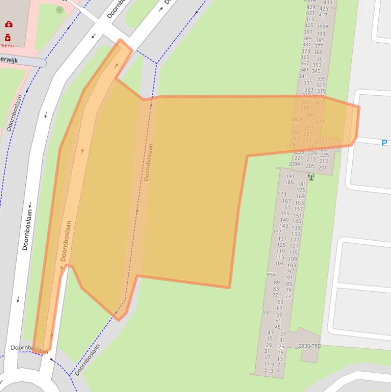 Kaart van postcodegebied 4827PD.