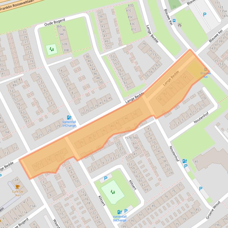 Kaart van postcodegebied 4834AP.