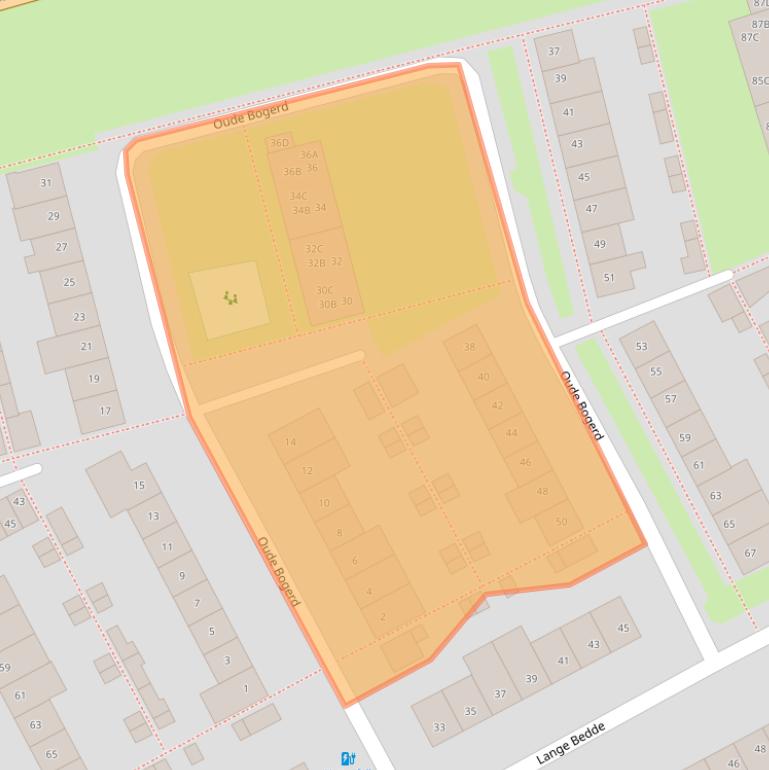 Kaart van postcodegebied 4834AS.