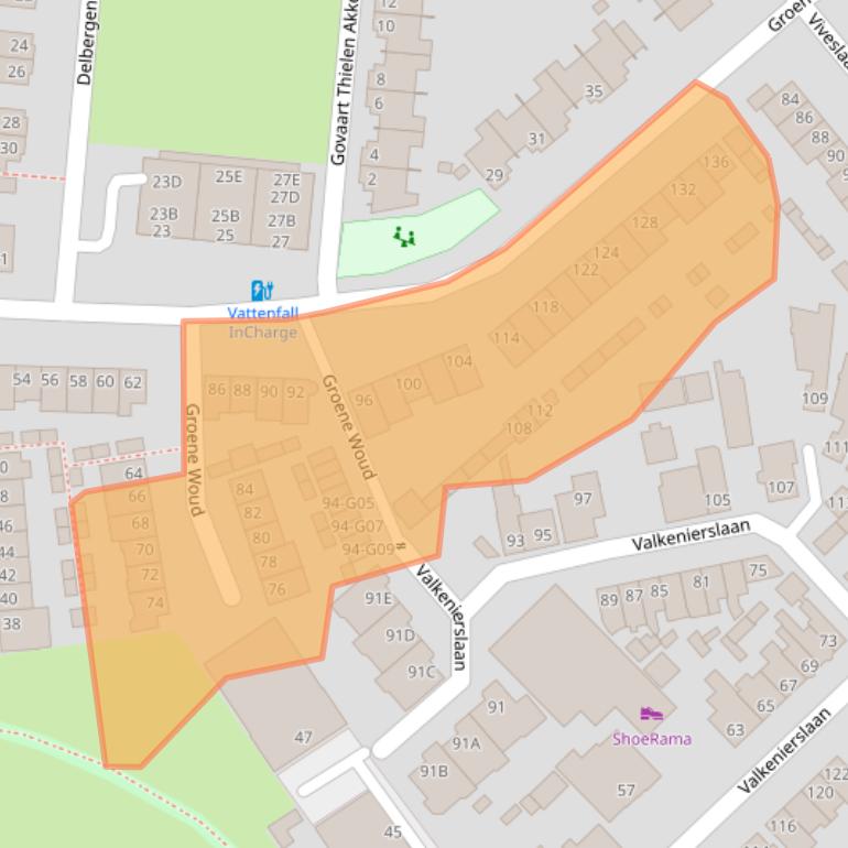 Kaart van postcodegebied 4834BD.