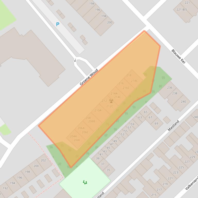 Kaart van postcodegebied 4834BG.