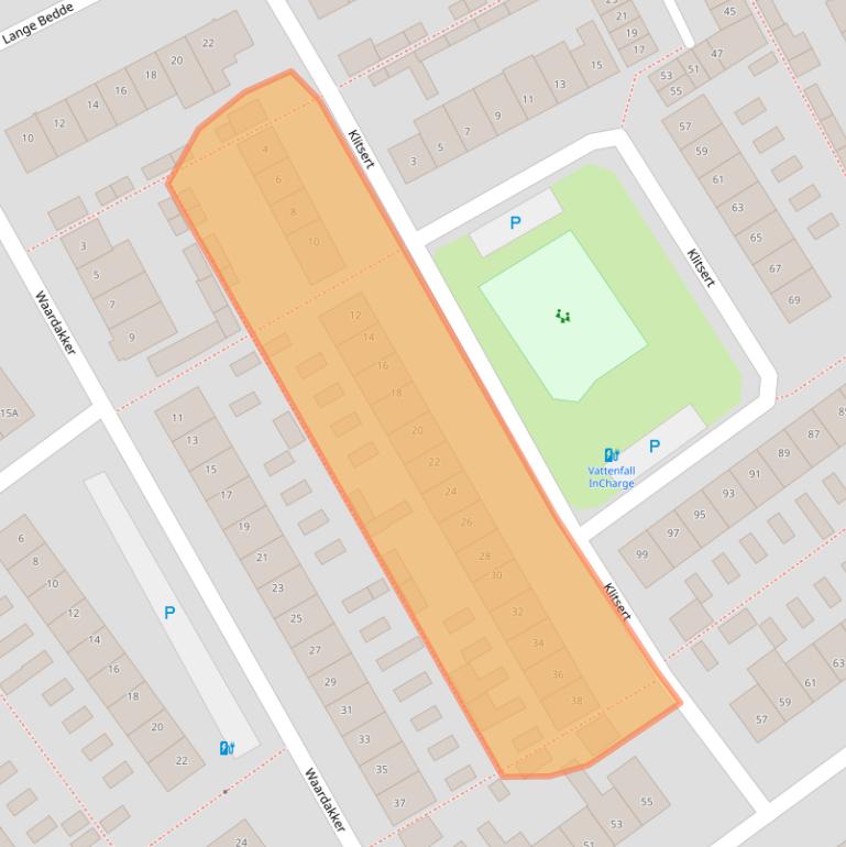 Kaart van postcodegebied 4834BJ.