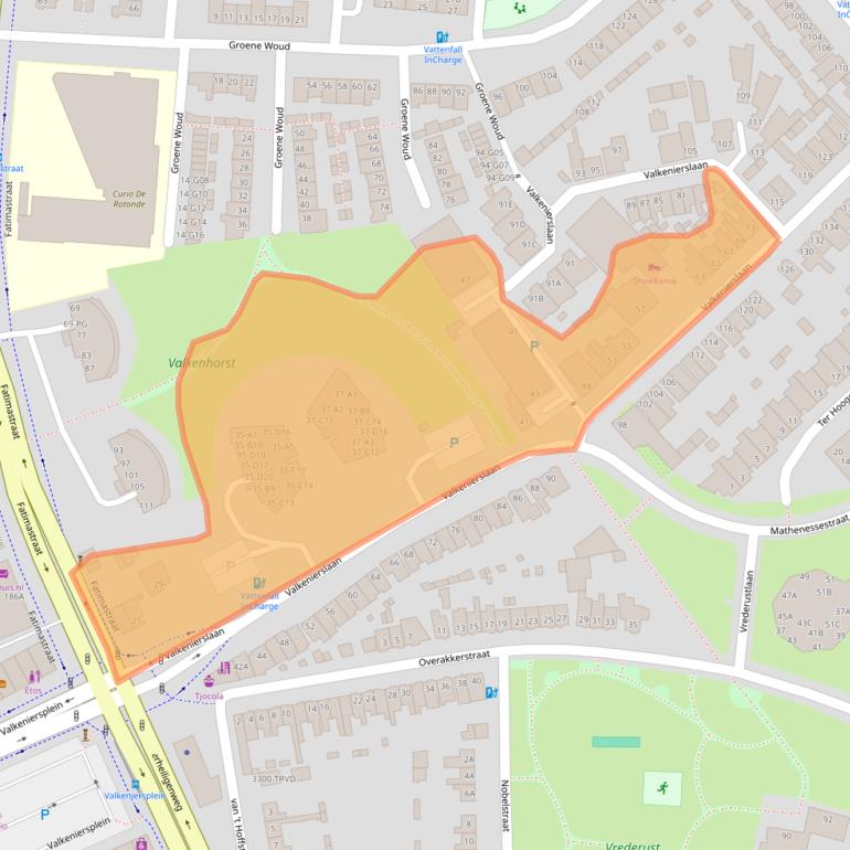 Kaart van postcodegebied 4834CA.