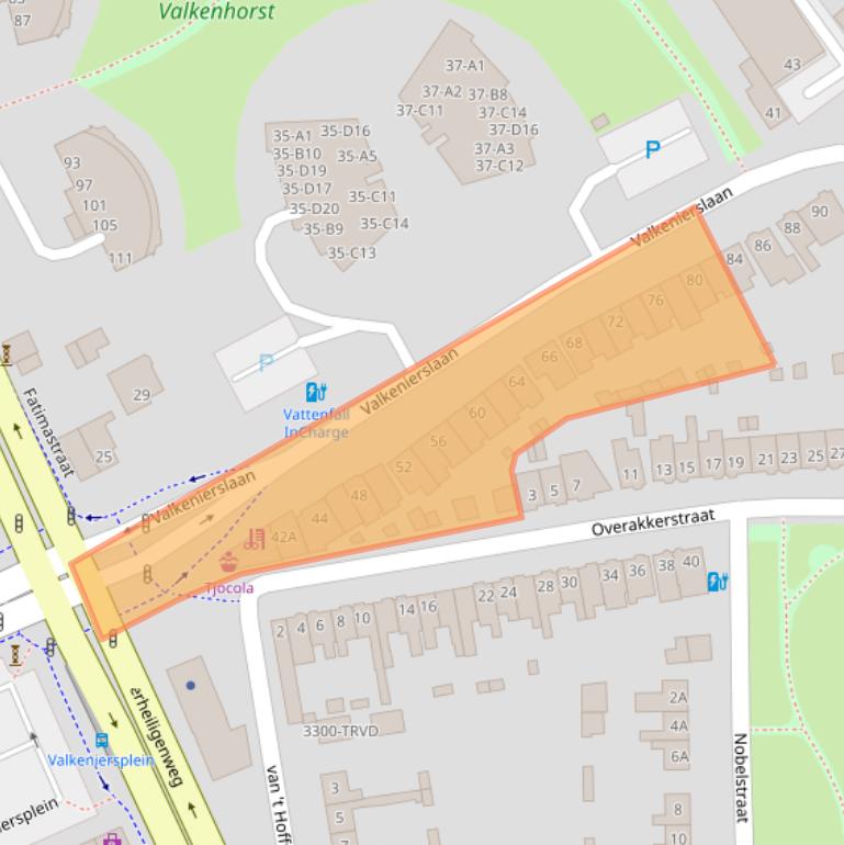 Kaart van postcodegebied 4834CJ.