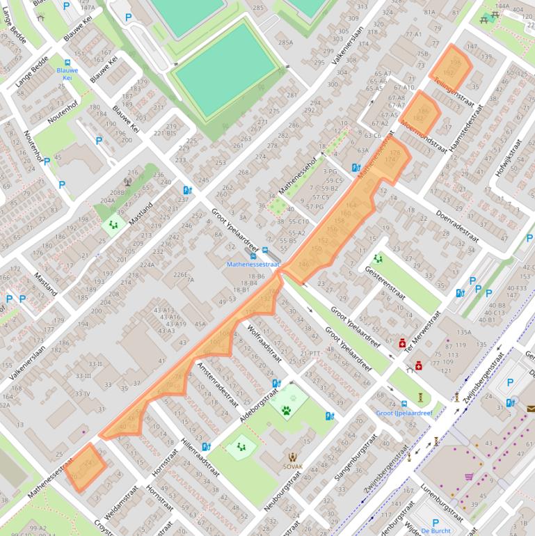 Kaart van postcodegebied 4834EB.