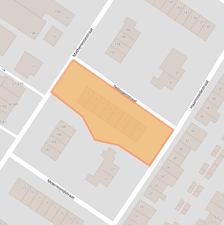 Kaart van postcodegebied 4834EG.