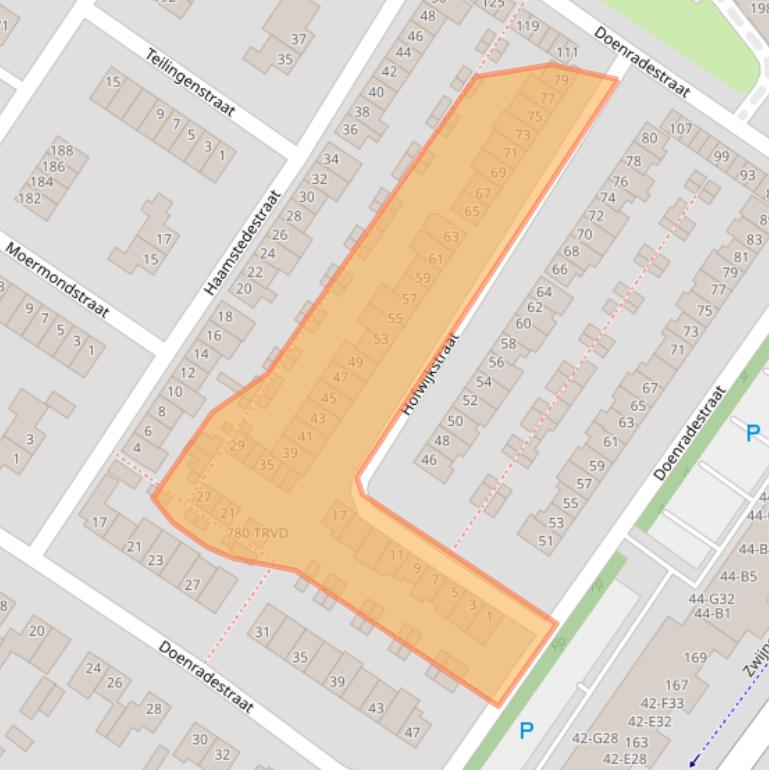 Kaart van postcodegebied 4834EK.