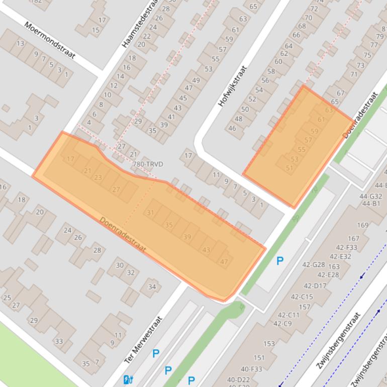 Kaart van postcodegebied 4834GA.