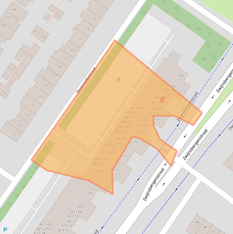 Kaart van postcodegebied 4834GG.