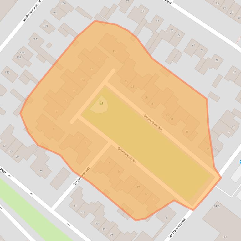 Kaart van postcodegebied 4834HB.
