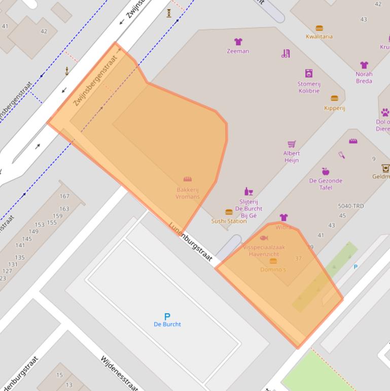 Kaart van postcodegebied 4834HG.