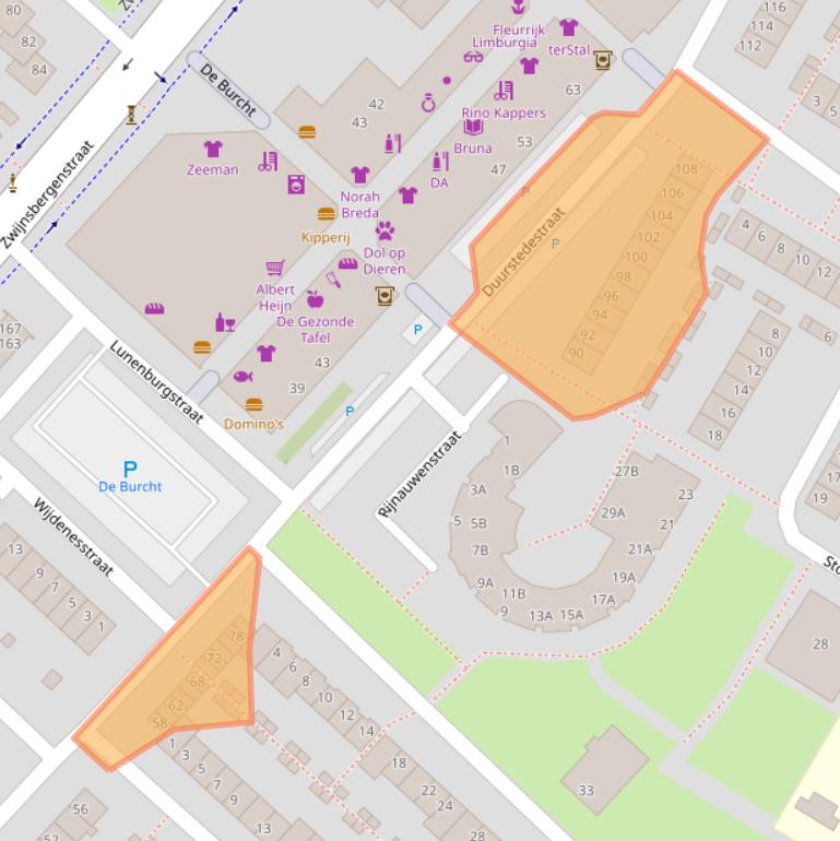 Kaart van postcodegebied 4834HM.