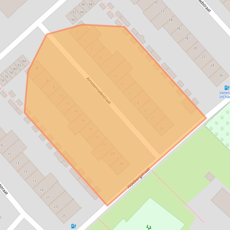 Kaart van postcodegebied 4834JB.