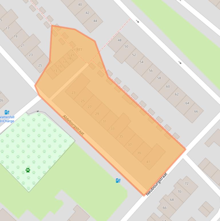 Kaart van postcodegebied 4834JC.