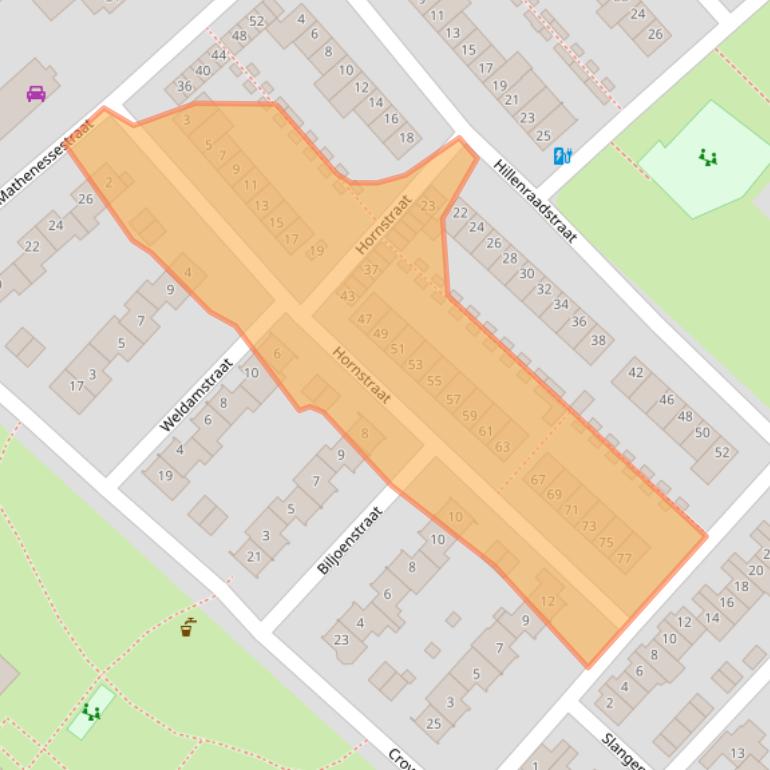 Kaart van postcodegebied 4834JG.