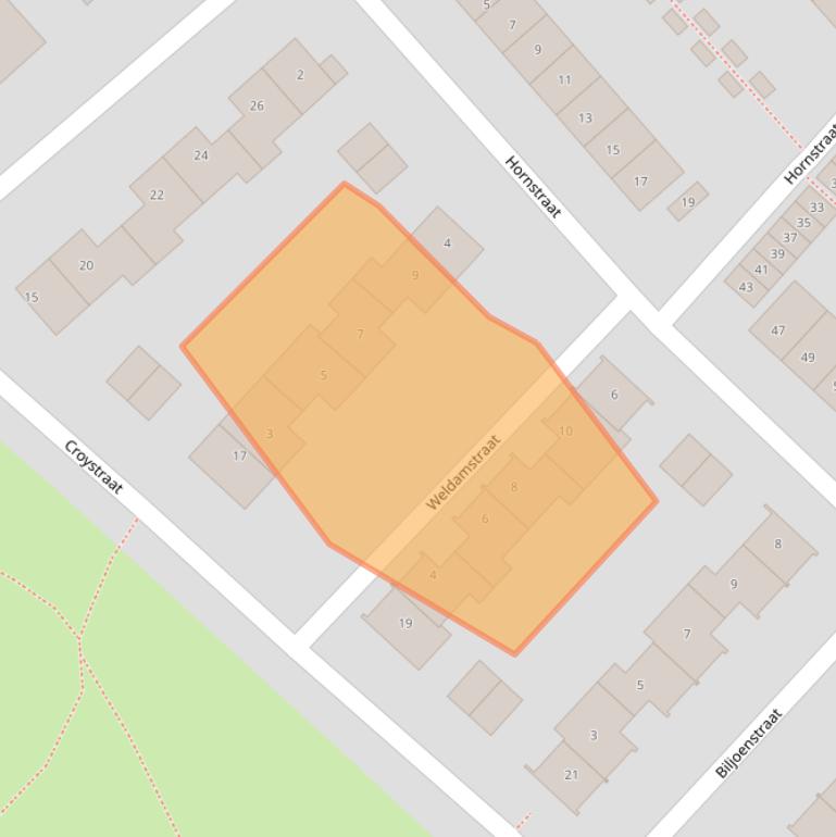 Kaart van postcodegebied 4834JH.