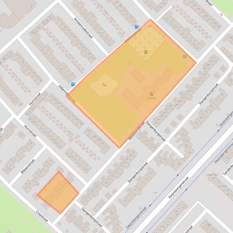 Kaart van postcodegebied 4834JL.