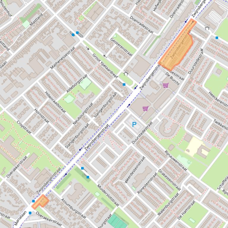 Kaart van postcodegebied 4834JP.