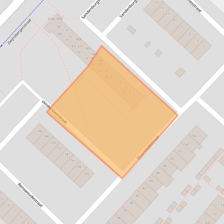 Kaart van postcodegebied 4834KA.