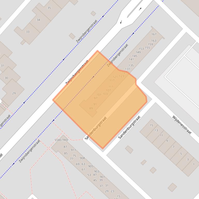 Kaart van postcodegebied 4834KC.