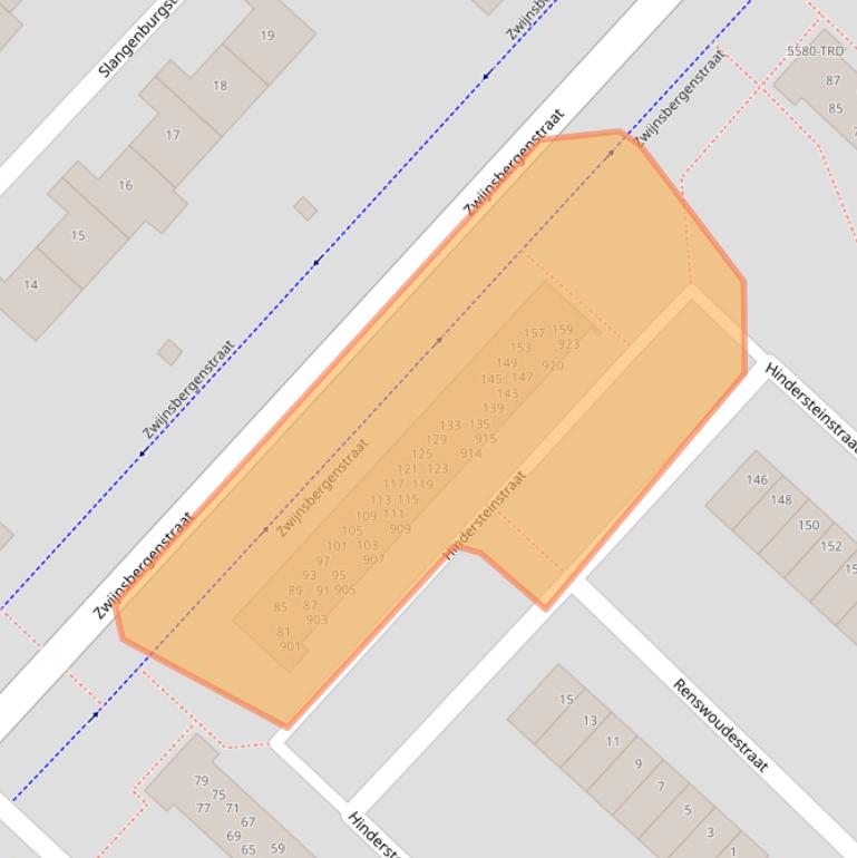 Kaart van postcodegebied 4834KJ.