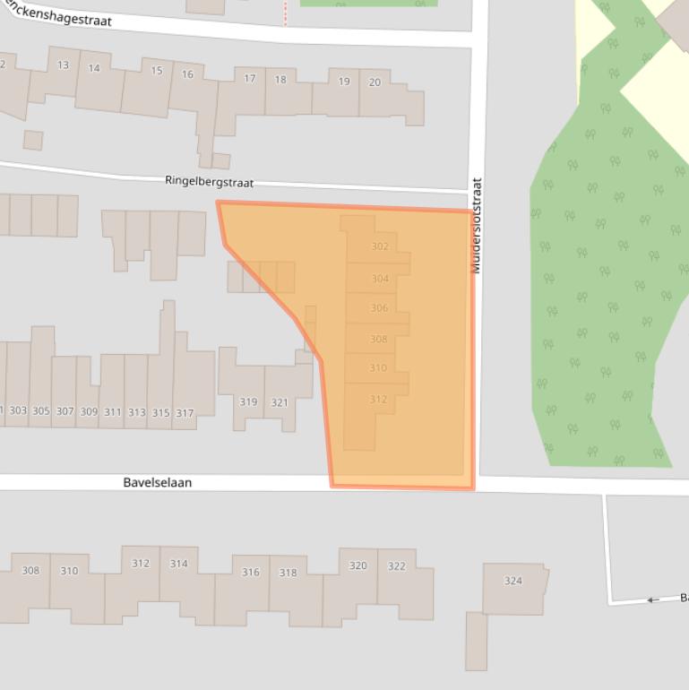 Kaart van postcodegebied 4834KL.