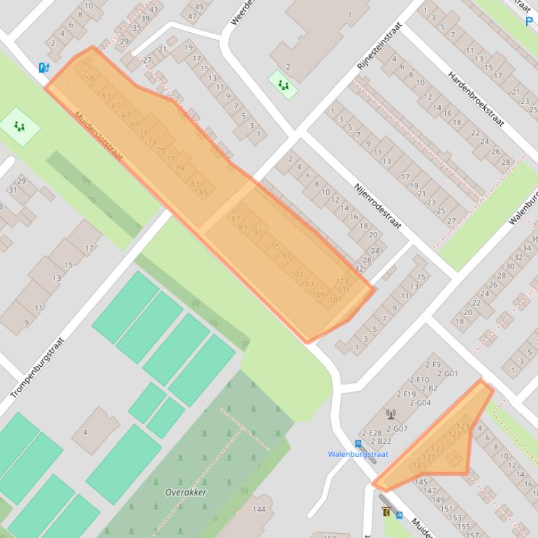 Kaart van postcodegebied 4834KM.