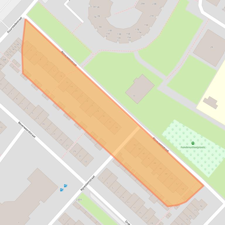 Kaart van postcodegebied 4834LE.