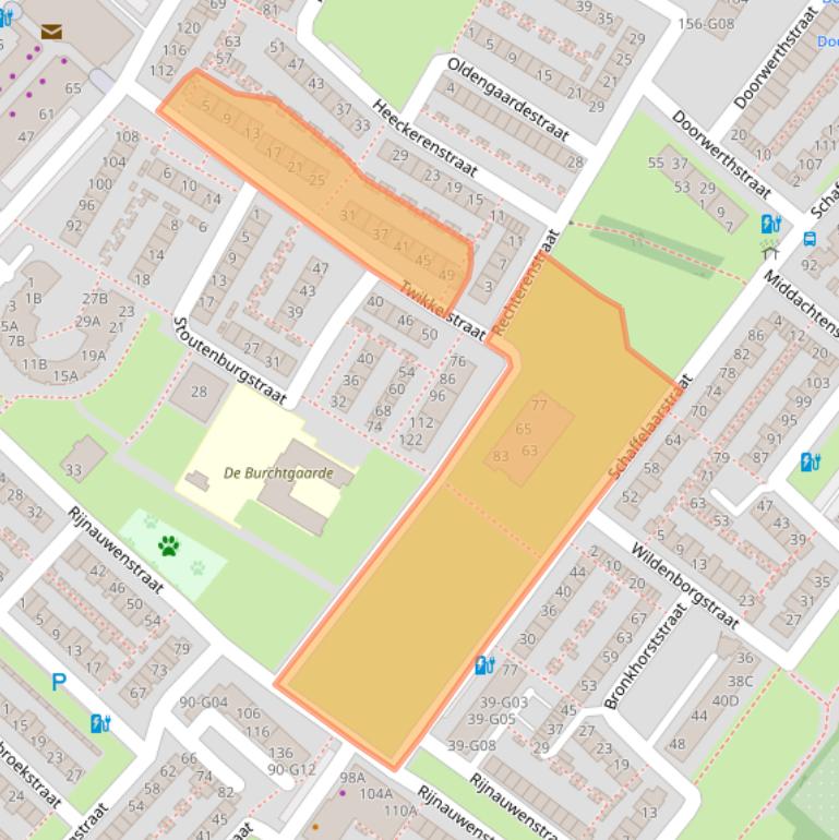 Kaart van postcodegebied 4834LL.