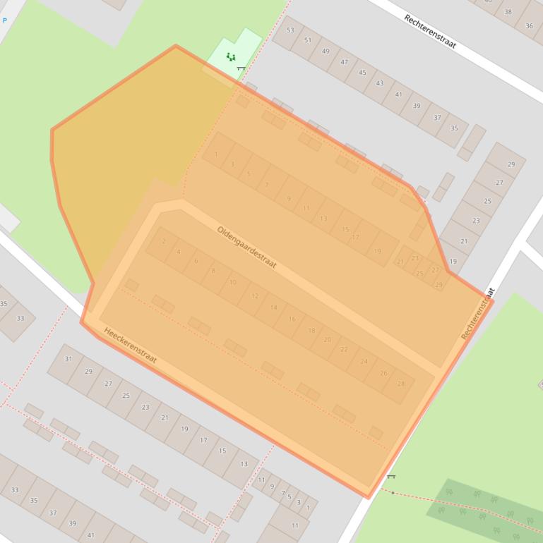 Kaart van postcodegebied 4834LS.