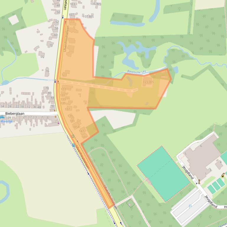 Kaart van postcodegebied 4834ME.