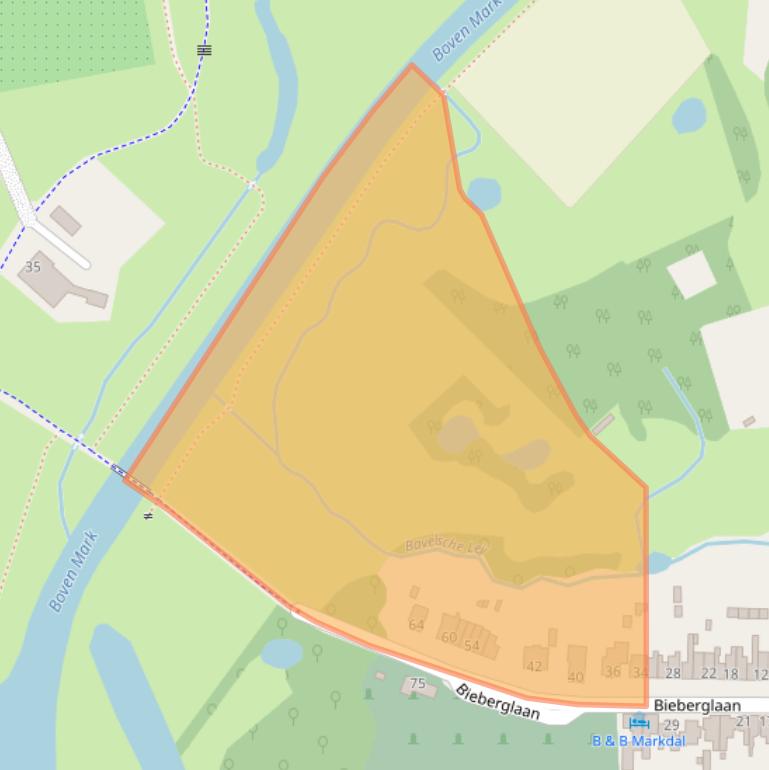 Kaart van postcodegebied 4834ML.