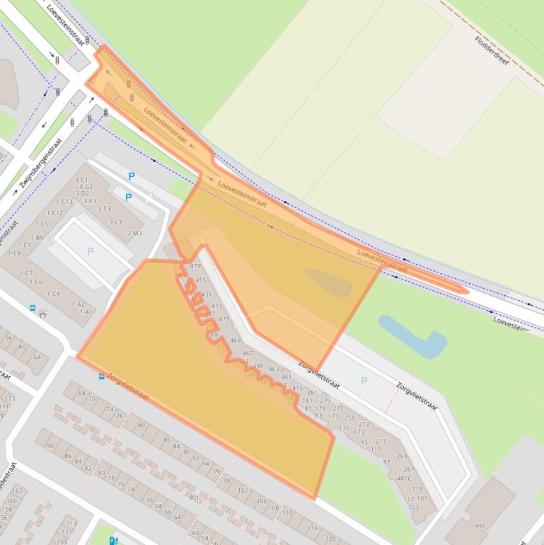 Kaart van postcodegebied 4834ND.