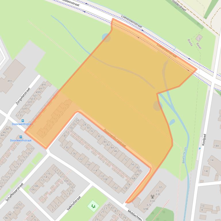 Kaart van postcodegebied 4834NK.