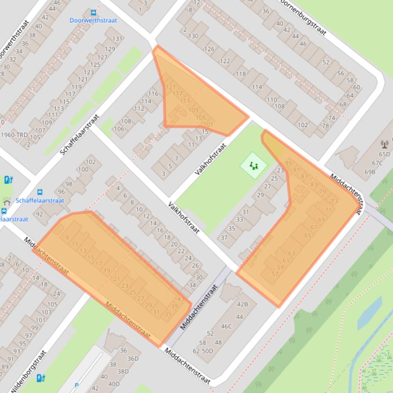 Kaart van postcodegebied 4834PB.