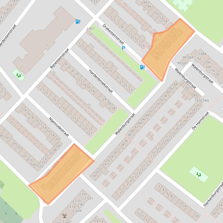 Kaart van postcodegebied 4834RK.