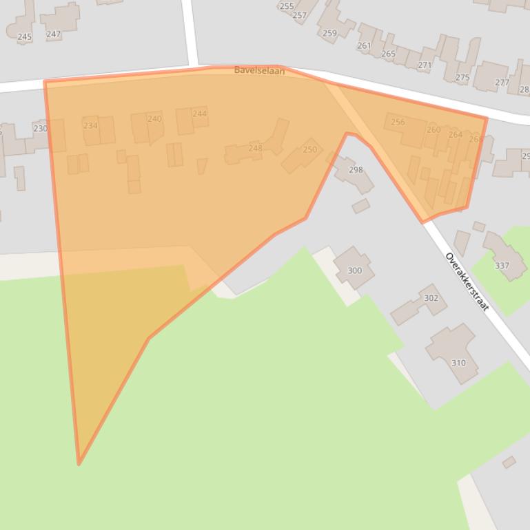 Kaart van postcodegebied 4834TH.