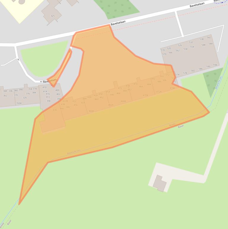 Kaart van postcodegebied 4834TL.