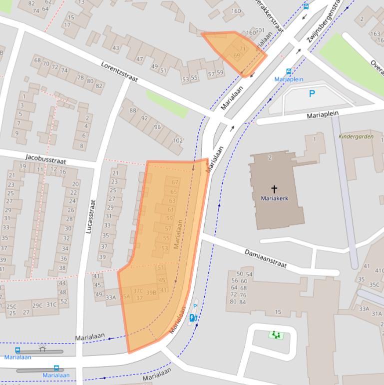 Kaart van postcodegebied 4834VJ.