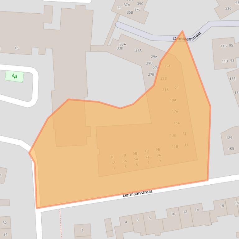 Kaart van postcodegebied 4834WB.