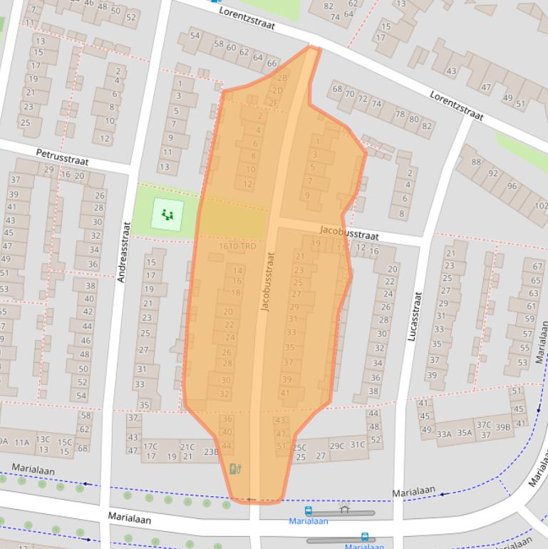 Kaart van postcodegebied 4834WL.