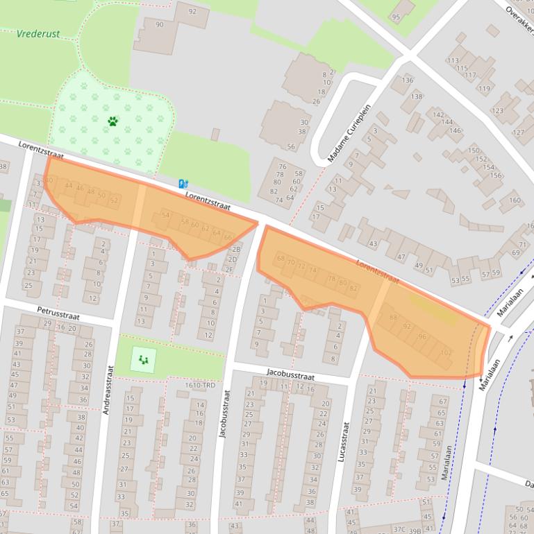 Kaart van postcodegebied 4834XC.