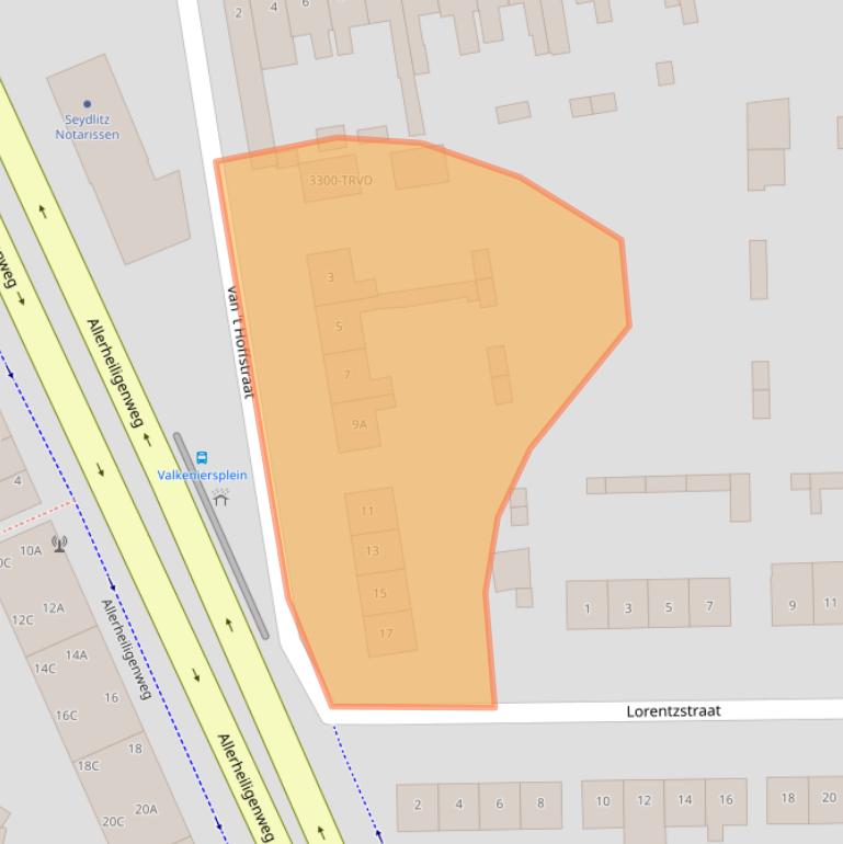 Kaart van postcodegebied 4834XD.