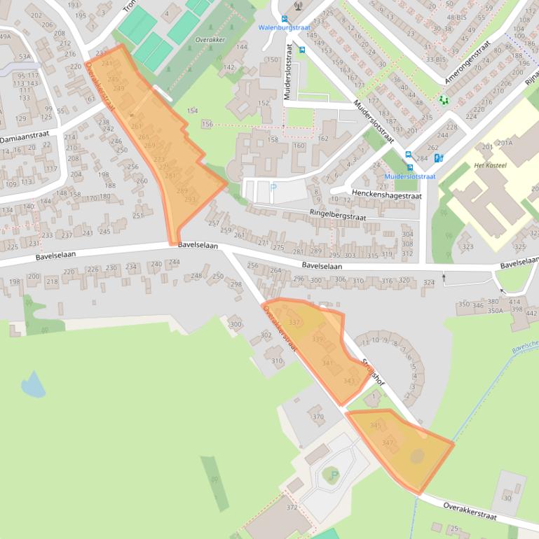 Kaart van postcodegebied 4834XM.