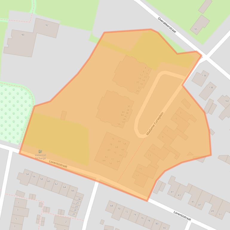 Kaart van postcodegebied 4834XS.